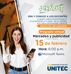 Plenum Ven y conoce a los docentes Mercadeo y publicidad